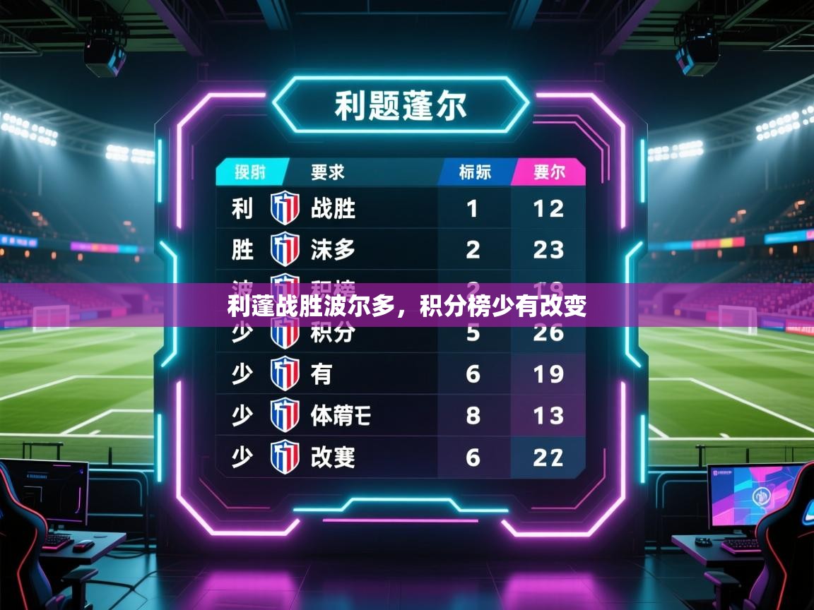 -利蓬战胜波尔多，积分榜少有改变  第2张